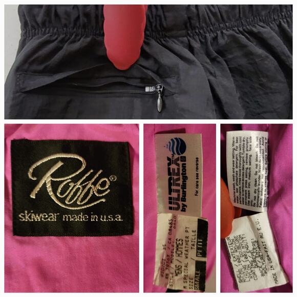 ROFFE SKIWEAR Mens Small Black Ski Snow Pants - Picture 2 of 3